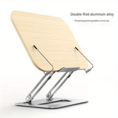 Double Rod Folding Aluminum Alloy Reading Rack Tablet Drawing Board Rack