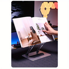 Double Rod Folding Aluminum Alloy Reading Rack Tablet Drawing Board Rack