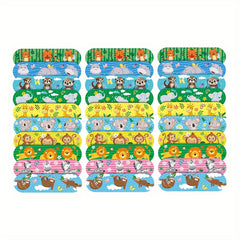 Cartoon Print Waterproof Adhesive Bandages, 30-50pc