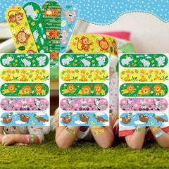 Cartoon Print Waterproof Adhesive Bandages, 30-50pc