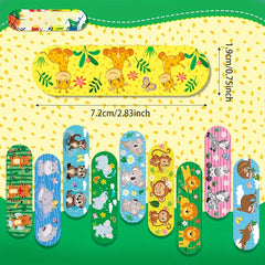 Cartoon Print Waterproof Adhesive Bandages, 30-50pc