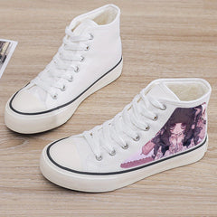 Anime Plush Lined Chunky Canvas Sneakers