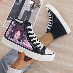 Anime Plush Lined Chunky Canvas Sneakers