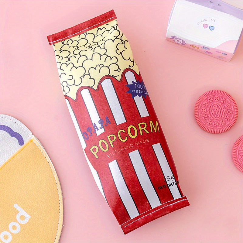 Cartoon Snack Pencil Case Popcorn & Fries Storage Bag