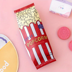Cartoon Snack Pencil Case Popcorn & Fries Storage Bag