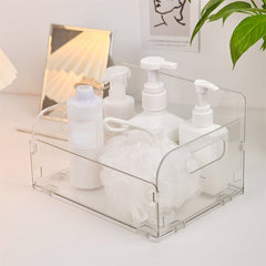 Desktop Folding Storage Basket Skin Care Products Document Book Storage