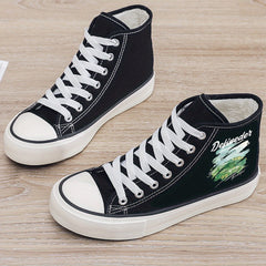 Plush Lined Chunky Canvas Sneakers
