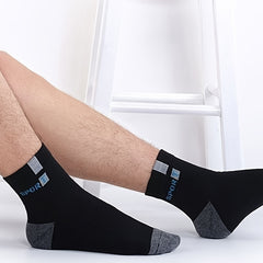 Men's Mid Crew Sport Socks - Sweat Absorbing Breathable Socks