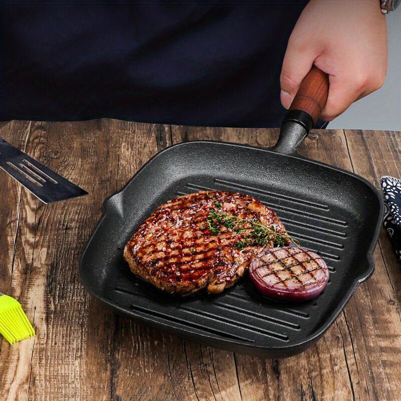 Outdoor Camping Picnic Frying Pan No Coating Non Stick Pan