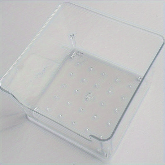 Clear Small Sticky Note Storage Box Plastic Organizer For Desktop Office