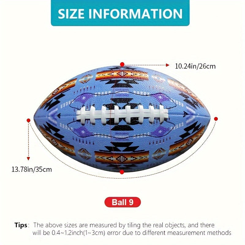 American Football Rugby Training Ball with Rubber Liner