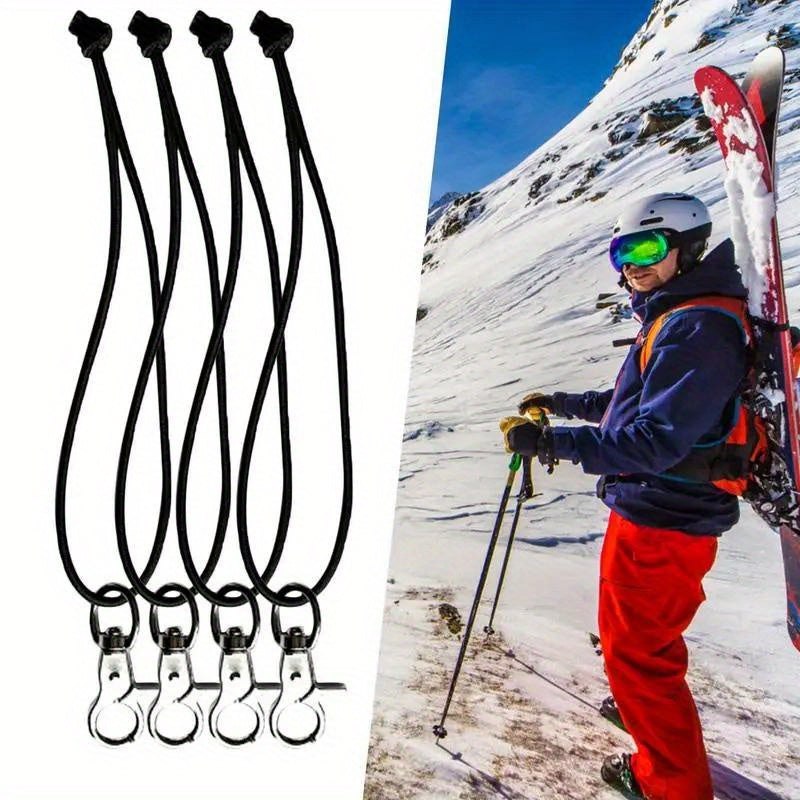 4pcs Snowboard Leash Cord Multifunctional Ski Supplies