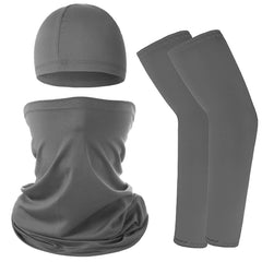 2pcs Sun Protective Bandana & Cycling Hat Liner Combo Outdoor Sports Helmets