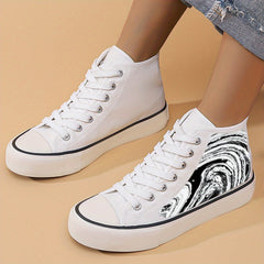 Chunky Canvas Sneakers Non Slip High Top Classic Skate Shoes