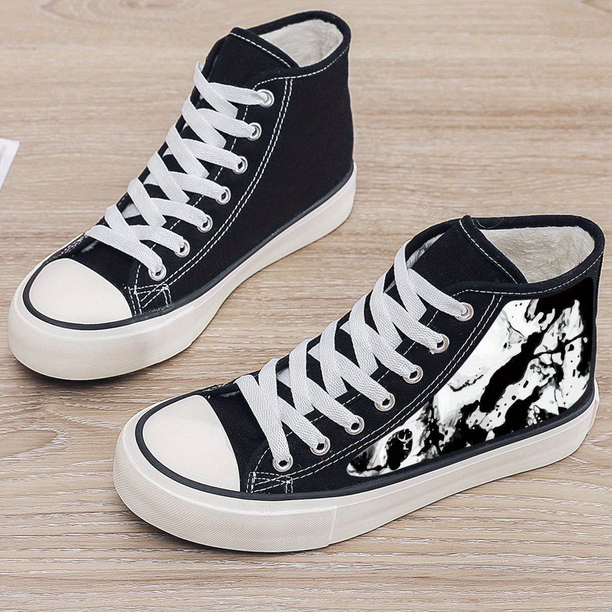 Plush Lined Thermal Chunky Canvas Sneakers