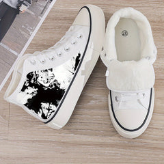 Plush Lined Thermal Chunky Canvas Sneakers