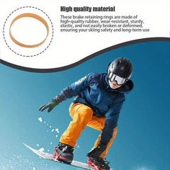 30pcs Ski Binding Brake Retainers Rubber Rings For Ski Equipment