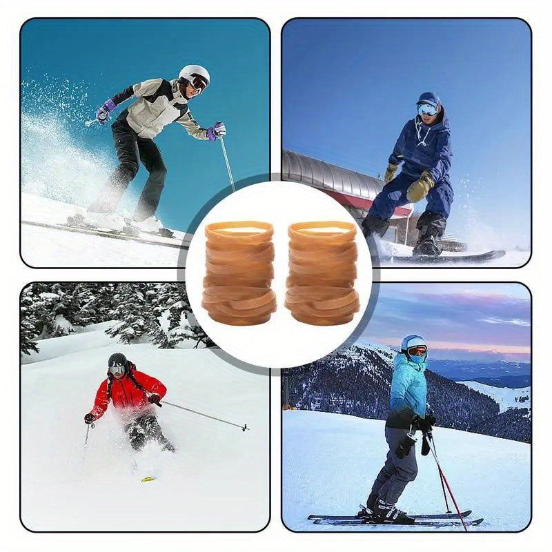 30pcs Ski Binding Brake Retainers Rubber Rings For Ski Equipment