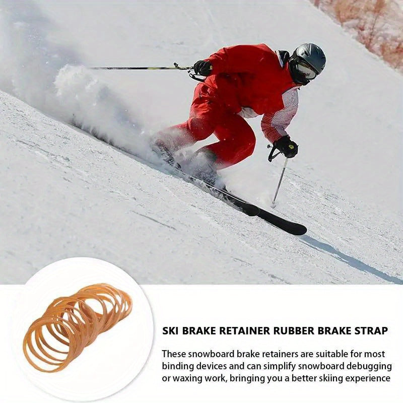 30pcs Ski Binding Brake Retainers Rubber Rings For Ski Equipment
