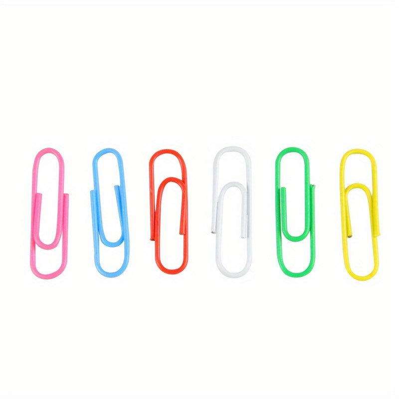 70pcs Colored Paper Clips Office Supplies Stationery Clips