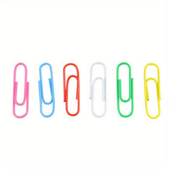 70pcs Colored Paper Clips Office Supplies Stationery Clips