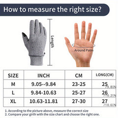 Winterproof Ski Gloves - Thick Lining for Warmth During Winter Cycling