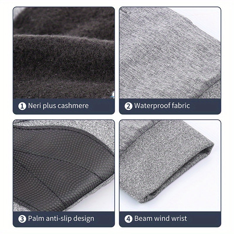 Winterproof Ski Gloves - Thick Lining for Warmth During Winter Cycling