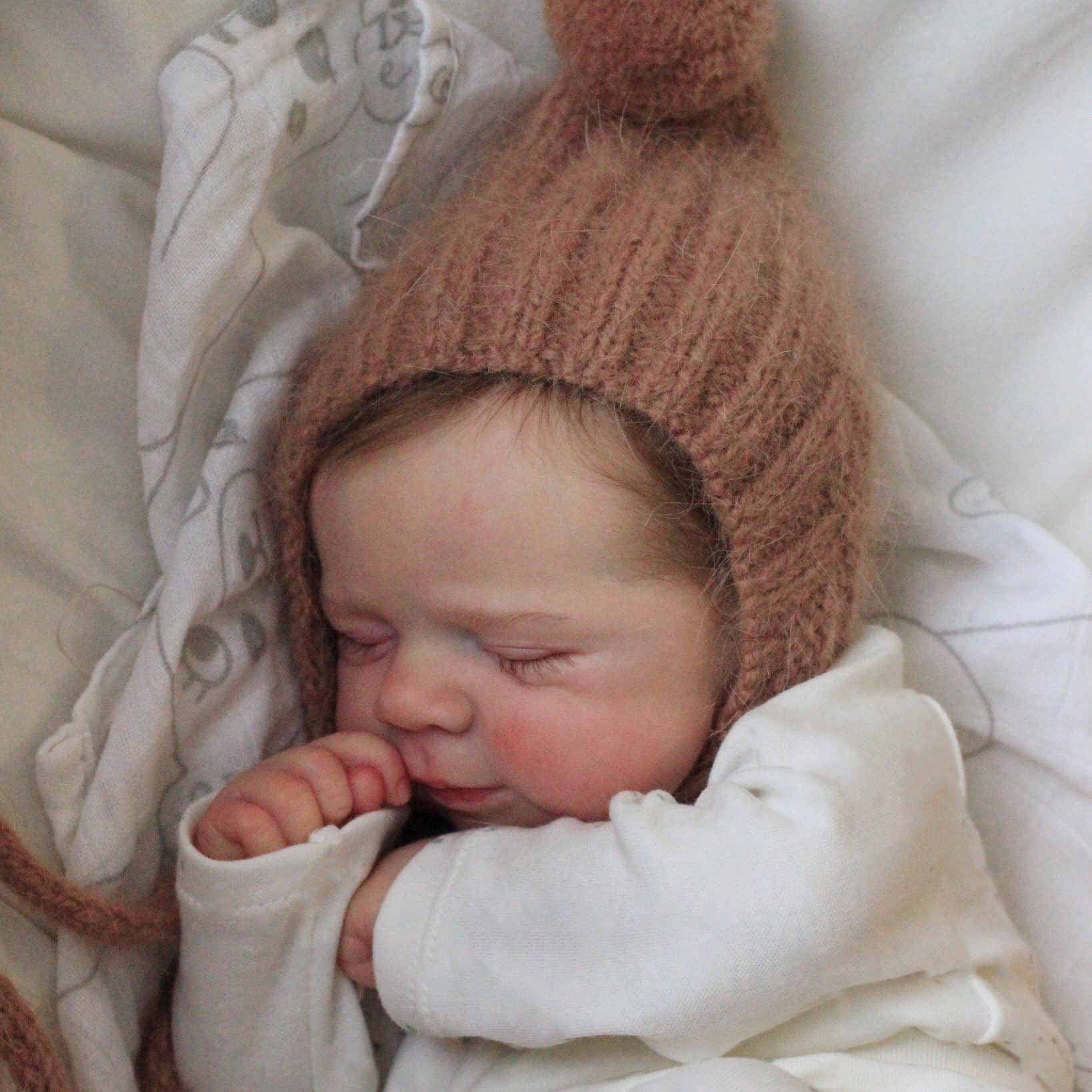 19 Inch Reborn Youngsters Doll with Soft Vinyl Skin Hand Rooted Hair