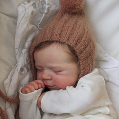 19 Inch Reborn Youngsters Doll with Soft Vinyl Skin Hand Rooted Hair