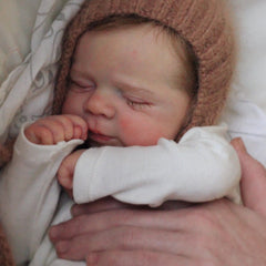 19 Inch Reborn Youngsters Doll with Soft Vinyl Skin Hand Rooted Hair