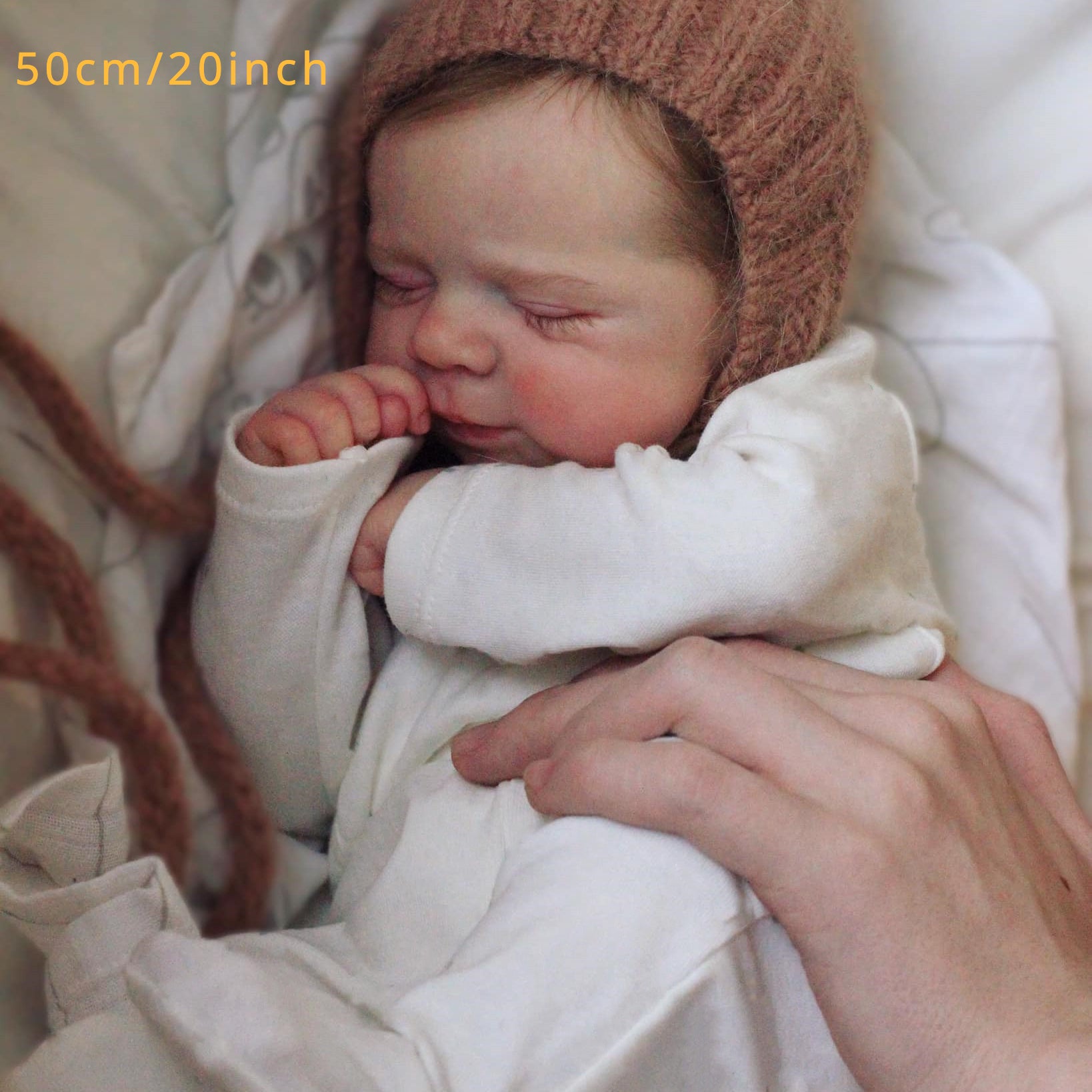 19 Inch Reborn Youngsters Doll with Soft Vinyl Skin Hand Rooted Hair