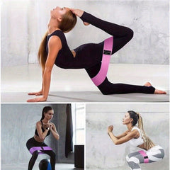 3pcs Elastic Resistance Bands for Fitness and Yoga Stretching
