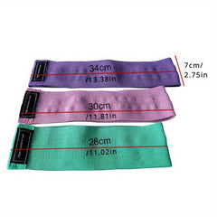 3pcs Elastic Resistance Bands for Fitness and Yoga Stretching