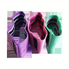 3pcs Elastic Resistance Bands for Fitness and Yoga Stretching