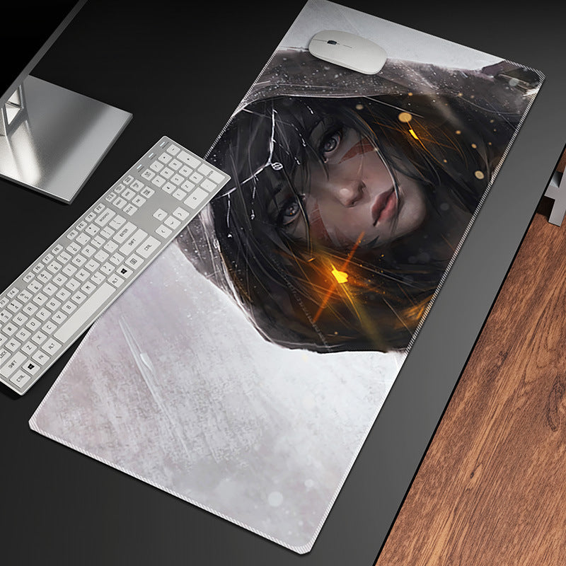 Cartoon Beauty Mouse Pad Large E-sports Keyboard Desk Mat