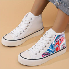 Chunky Canvas Sneakers High Top Classic Skate Shoes