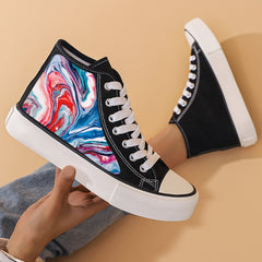 Chunky Canvas Sneakers High Top Classic Skate Shoes