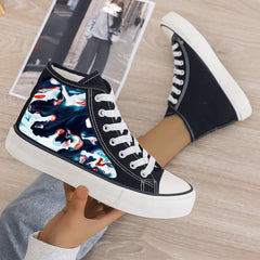 Plush Lined Thermal Chunky Canvas Sneakers