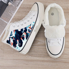 Plush Lined Thermal Chunky Canvas Sneakers