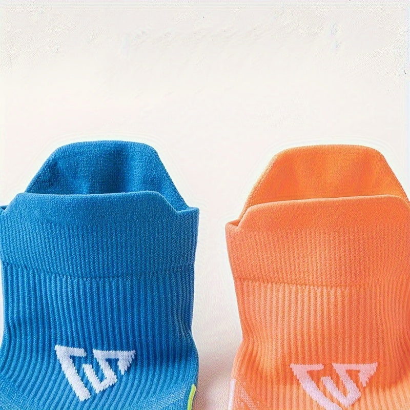 5 Pairs Men's Mid Crew Sport Socks Sweat Absorbing Nylon Blend