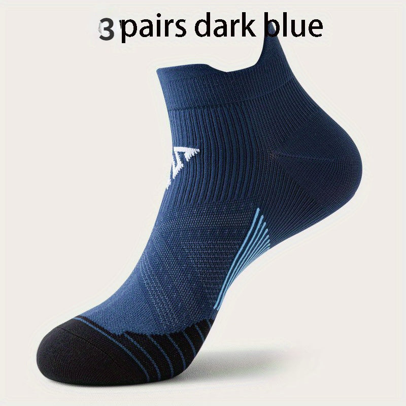 5 Pairs Men's Mid Crew Sport Socks Sweat Absorbing Nylon Blend
