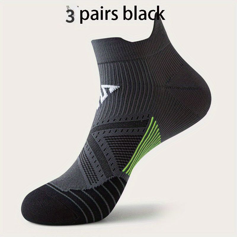 5 Pairs Men's Mid Crew Sport Socks Sweat Absorbing Nylon Blend
