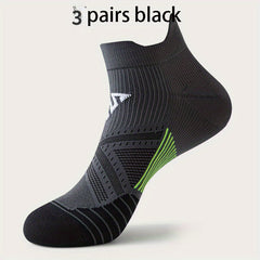 5 Pairs Men's Mid Crew Sport Socks Sweat Absorbing Nylon Blend