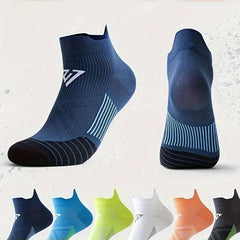 5 Pairs Men's Mid Crew Sport Socks Sweat Absorbing Nylon Blend