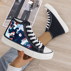 Plush Lined Thermal Chunky Canvas Sneakers