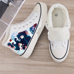 Plush Lined Thermal Chunky Canvas Sneakers