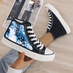 Plush Lined Thermal Chunky Canvas Sneakers