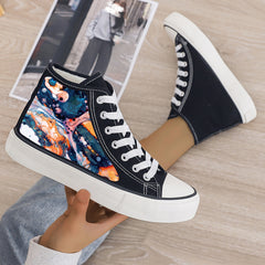 Plush Lined Thermal Chunky Canvas Sneakers