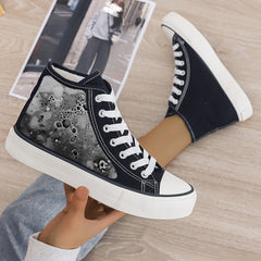 Gothic Plush Lined Chunky Sneakers Winter Shoes