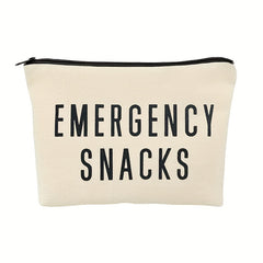 Letter Print Zipper Pouch Makeup Bag Toiletry Bag